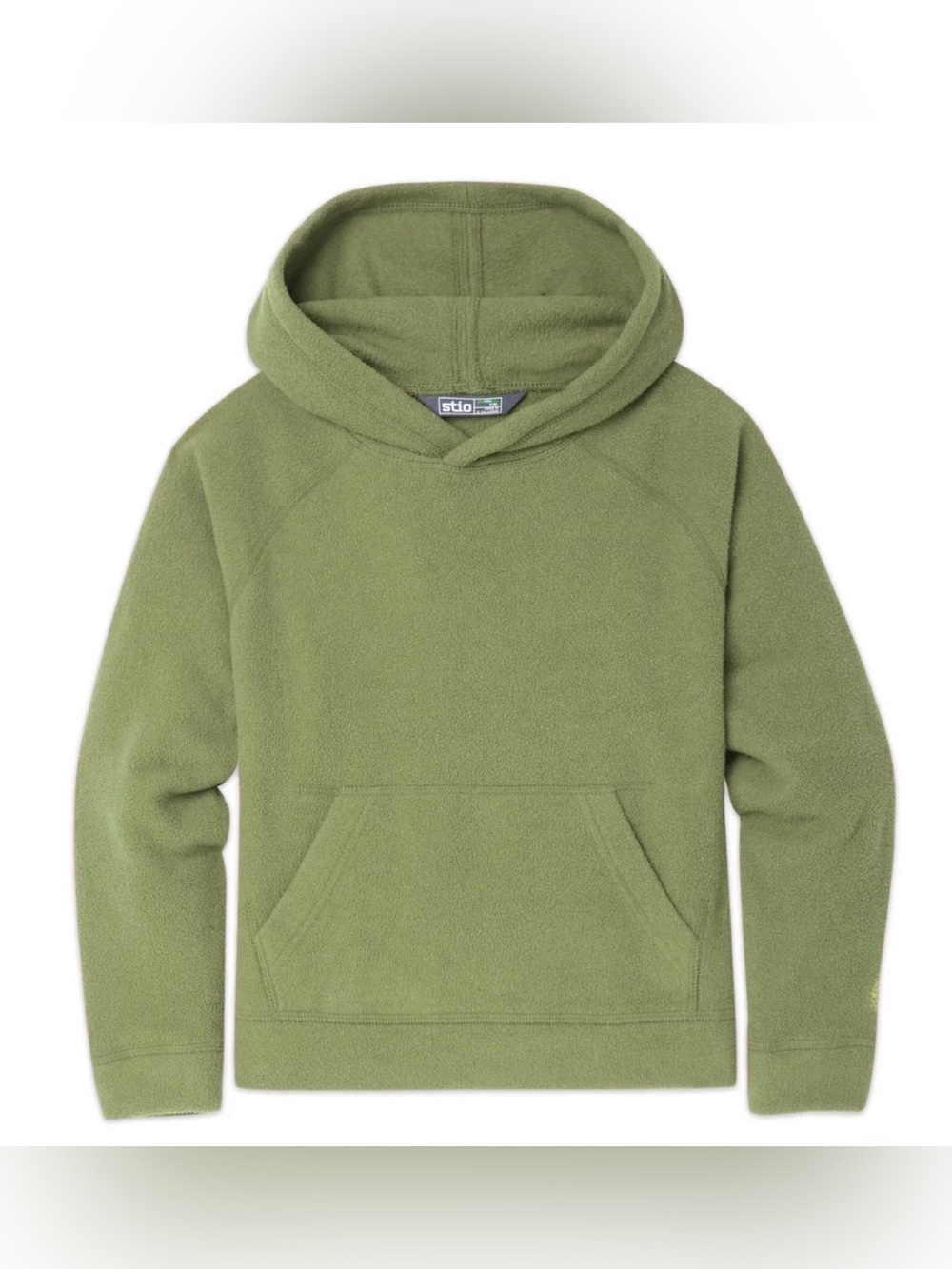 Stio Kid's Olive Green Turpin Fleece Hoodie Size SM (8)